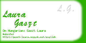 laura gaszt business card